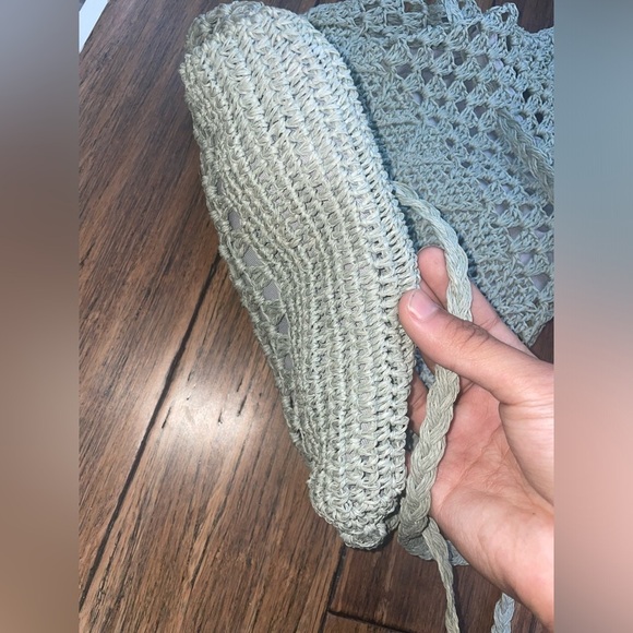 Woven backpack and pouch travel backpack boho beach bag vacation bag y2k bag - Picture 5 of 12